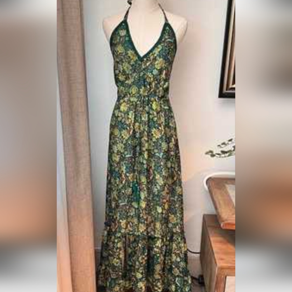 Women's Green New Maxi Dress Size S  with tags